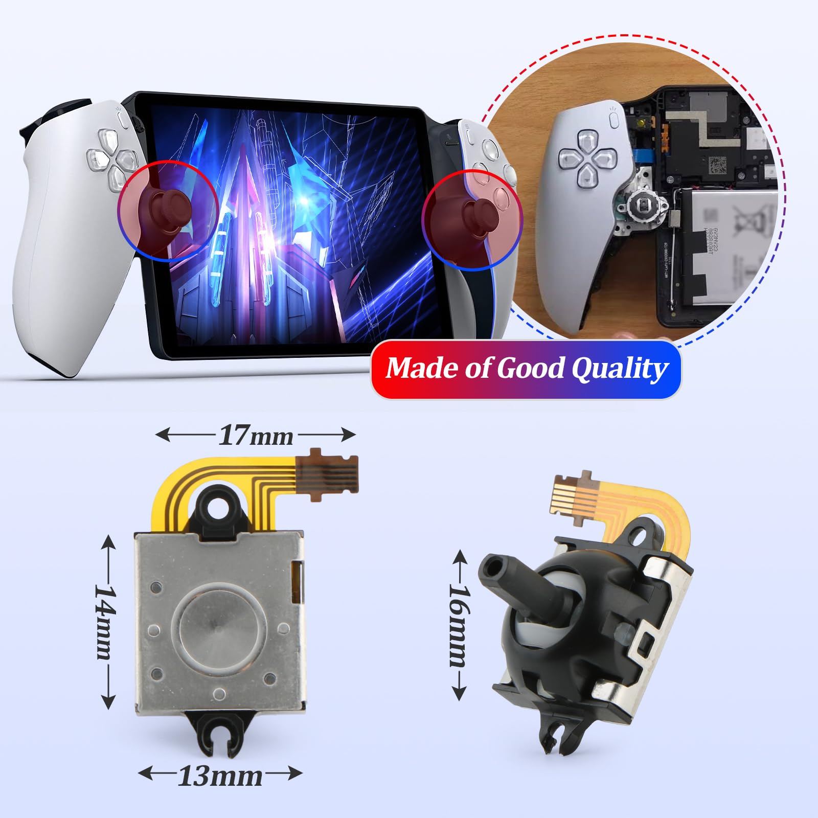 Para PS5 Portal Hall Effect Joystick Substituição para PlayStation